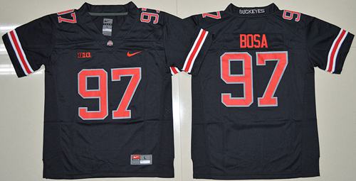 Buckeyes #97 Joey Bosa Black(Red No.) Limited Stitched Youth NCAA Jersey